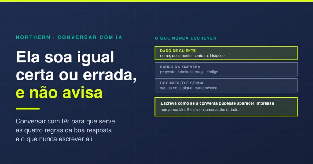 Conversar com IA: para que serve e o que não dizer