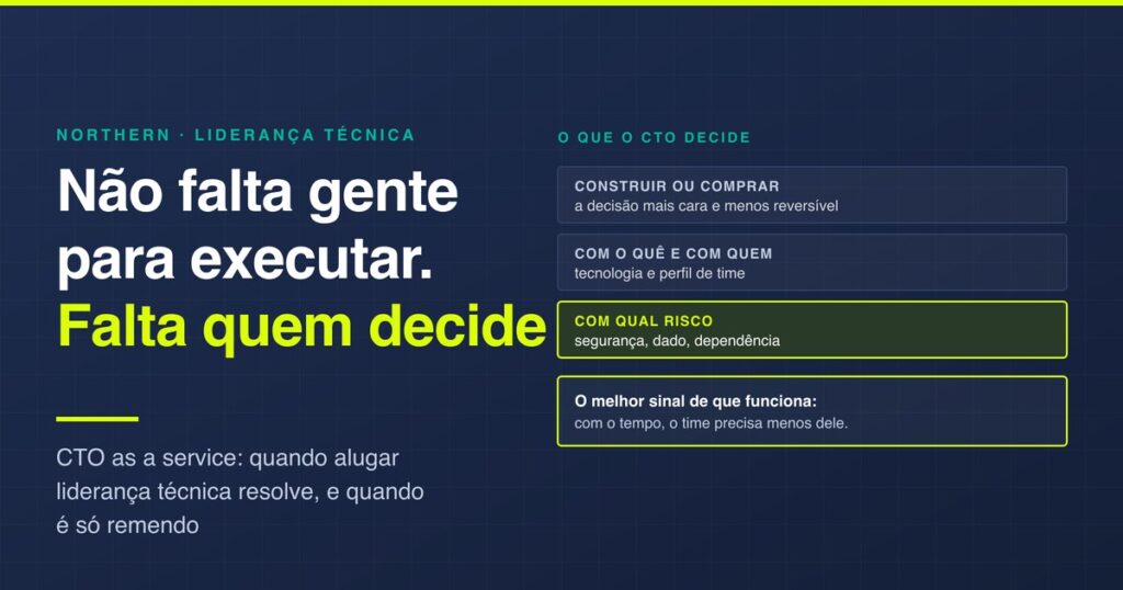 CTO as a service: quando alugar liderança técnica
