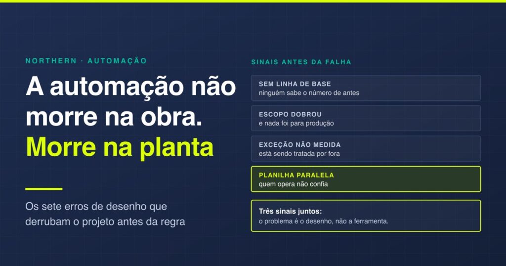 Erros que fazem um projeto de automação falhar