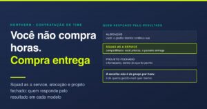 Squad as a service: os três modelos de time de fora