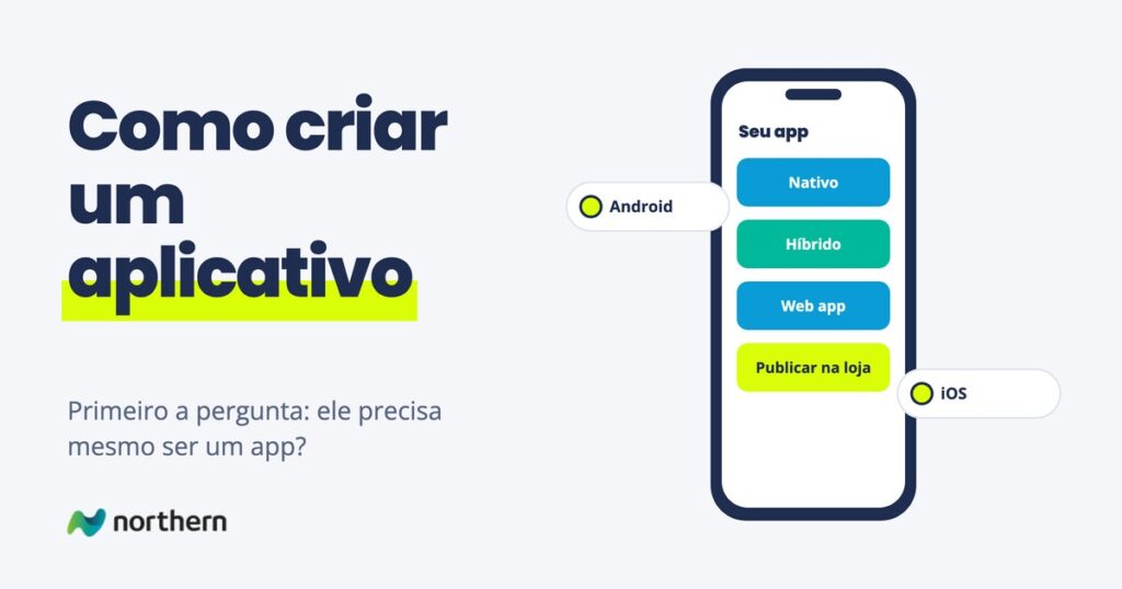 Como criar um aplicativo: tela de celular com Nativo, Híbrido, Web app e Publicar na loja