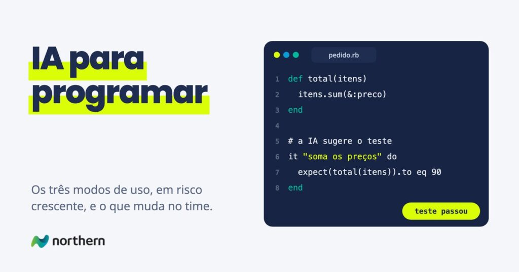 IA para programar: trecho de código em pedido.rb