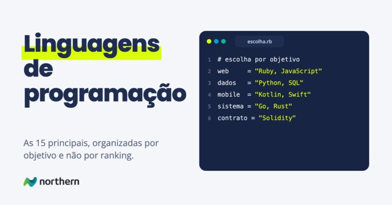 Linguagens de programação: trecho de código em escolha.rb