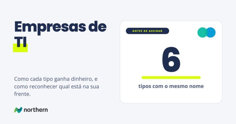 Empresas de TI: o número 6 em destaque: tipos com o mesmo nome